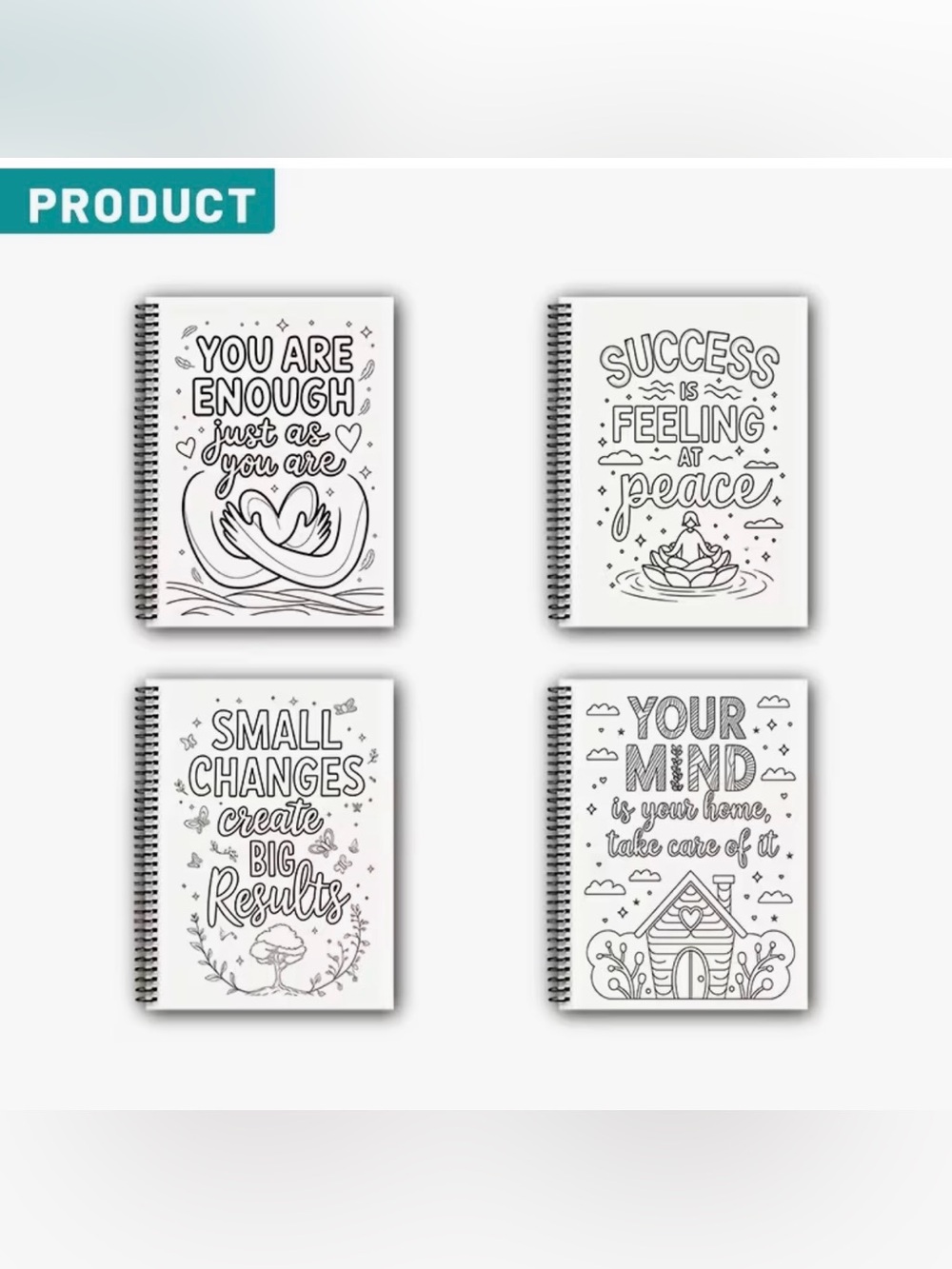 Be Kind to Yourself Self-Care Coloring Book - Picture 3 of 5